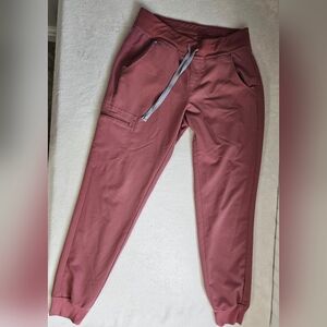 Figs Women's Joggers in Reddish Pink
